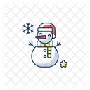 Color Icon Snowman Icon