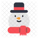 Snowman Hat Scarf Icon