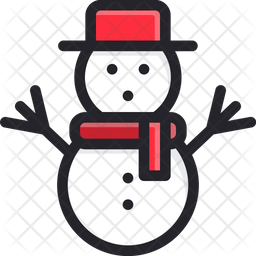 Snowman Icon Of Colored Outline Style Available In Svg Png Eps Ai Icon Fonts