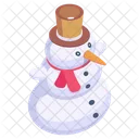 Snowman Ice Sculpture Christmas Snowman Icon