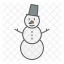 Snowman Christmas Holiday Icon