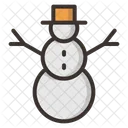 Snowman Snow Christmas Icon