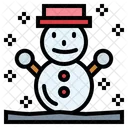 Snowman Winter Weather Icon