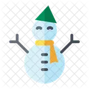 Snowman Scarf Xmas Icon