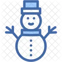 Snowman Snow Christmas Hat Icon