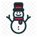 Snowman Winter Scarf Icon