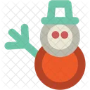 Snowman Christmas Winter Icon