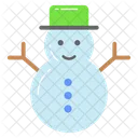 Snowman Snow Sculpture Icon
