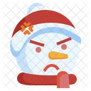 Snowman Angry Angry Snow Icon
