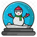 Snowman crystal ball  Icon