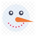 Snow Man Winter Icon