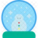 Christmas Snowman Christmas Globe Icon