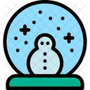 Christmas Snowman Christmas Globe Icon