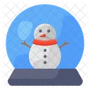 Crystal Ball Christmas Globe Snowman Globe Icon