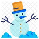 Snowman Christmas Winter Icon