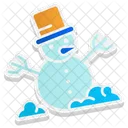 Snowman Christmas Winter Icon