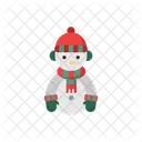 Snowman Christmas Winter Icon