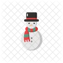 Snowman Christmas Winter Icon