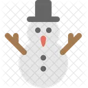 Snowman Christmas Winter Icon