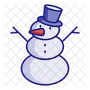 Snowman Christmas Winter Icon