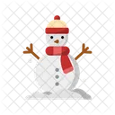 Snowman Christmas Winter Icon