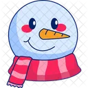 Snowman Hed Scarf Icon