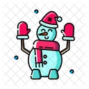 Snowman Winter Holiday Icon