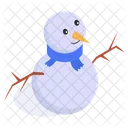 Snowman Puppet Statue Icon