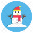 Snowman Snow Sculpture Snowperson Icon