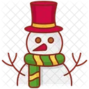 Snowman Christmas Winter Icon