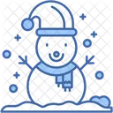 Snowman Winter Holidays Icon