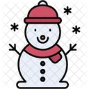 Snowman Winter Holidays Icon