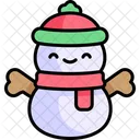 Snowman Kawaii Christmas Icon