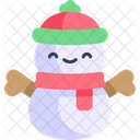 Snowman Kawaii Christmas Icon