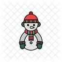 Snowman Christmas Winter Icon