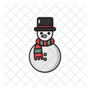 Snowman Christmas Winter Icon