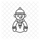 Snowman Christmas Winter Icon