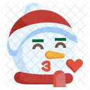 Snowman Love Love Xmas Icon