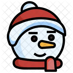 Snowman Smiley Emoji Icon