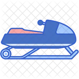 Snowmobile Motor Sled  Icon