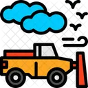 Snowplow Snow Removal Snow Clearing Vehicle Icon