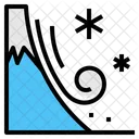 Snowslide Disaster Nature Risk Avalenche Icon