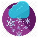 Snowstorm Snowflake Snowfall Icon