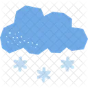 Snowy Weather Pollution Icon