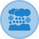 Snowy Day Winter Weather Snowfall Day Icon