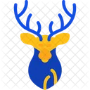 Snowy Deer Frosty Buck Winter Reindeer Icon
