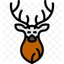 Snowy Deer Frosty Buck Winter Reindeer Icon