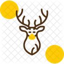 Snowy Deer Frosty Buck Winter Reindeer Icon