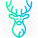 Snowy Deer Frosty Buck Winter Reindeer Icon