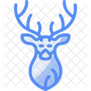 Snowy Deer Frosty Buck Winter Reindeer Icon